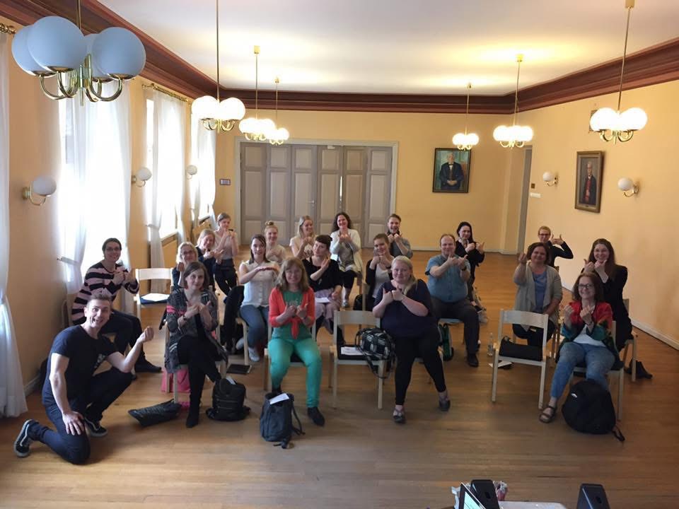 Estill Voice Training -esittelyworkshop Helsingissä vuonna 2017